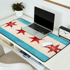 Chicago Flag Desk Mat Gallery Image 2