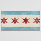 Chicago Flag Desk Mat Gallery Image 3