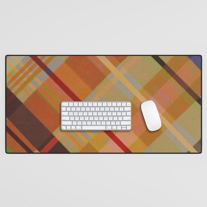 Colorful Plaid #2 Desk Mat Gallery Image 1