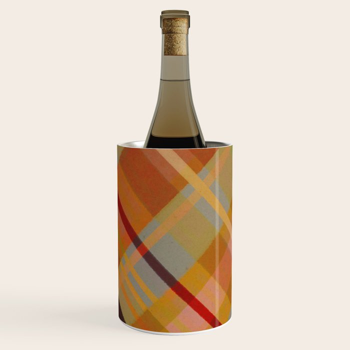 Colorful Plaid #2 Wine Chiller Gallery Image 1