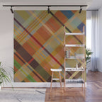 Colorful Plaid #2 Wall Mural Gallery Image 1