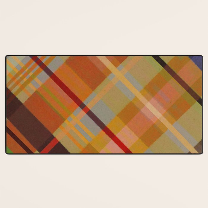 Colorful Plaid #2 Desk Mat Gallery Image 3