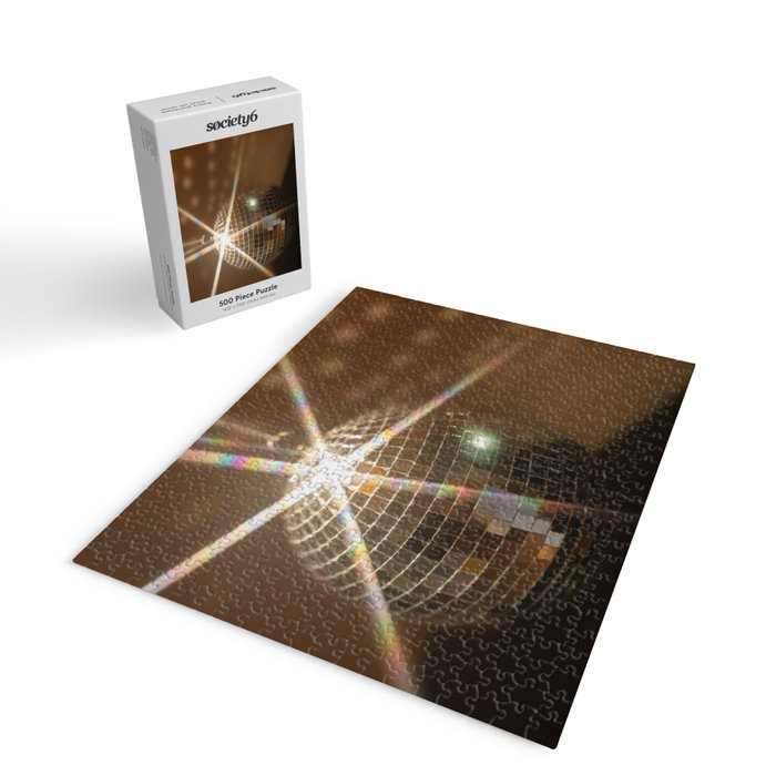 Festive Disco Ball Sparkling Holiday Party Room Decor Photography Jigsaw Puzzle Gallery Image 2