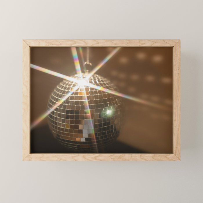 Festive Disco Ball Sparkling Holiday Party Room Decor Photography Mini Art Print Gallery Image 1