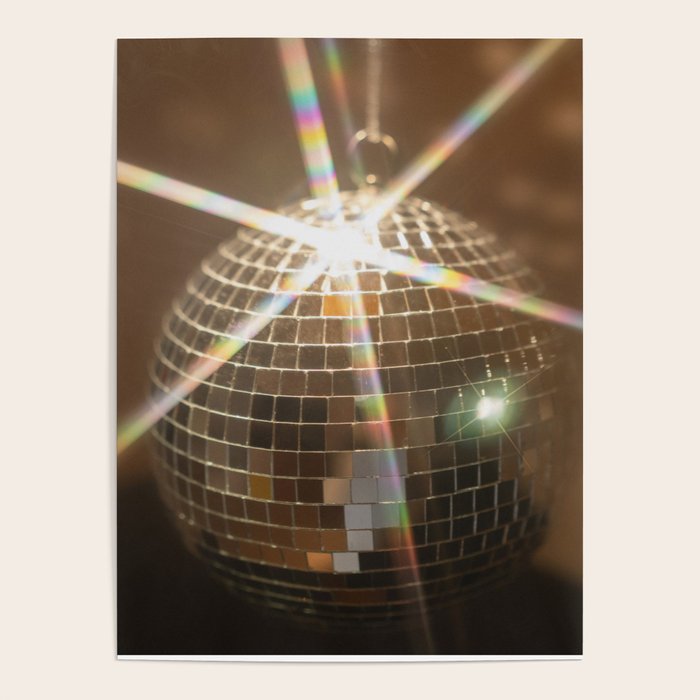 Festive Disco Ball Sparkling Holiday Party Room Decor Photography Poster Gallery Image 4