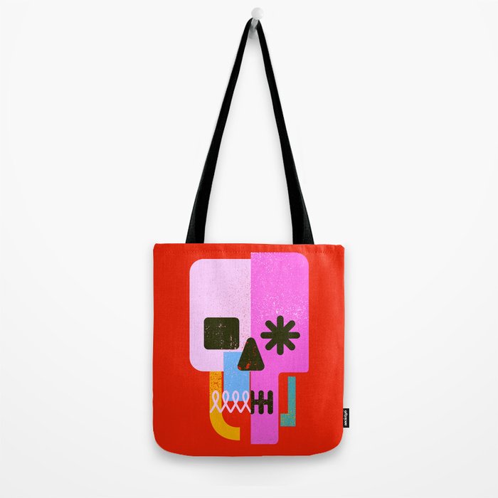 Encrypted Skull Tote Bag Gallery Image 2