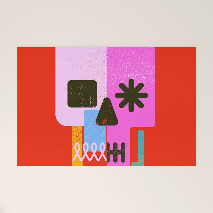 Encrypted Skull Welcome Mat Gallery Image 1