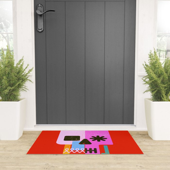 Encrypted Skull Welcome Mat Gallery Image 3