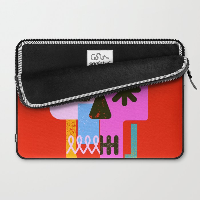 Encrypted Skull Laptop Sleeve Gallery Image 2