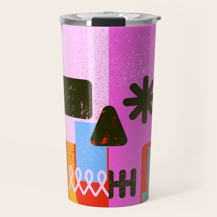 Encrypted Skull Travel Mug Gallery Image 1