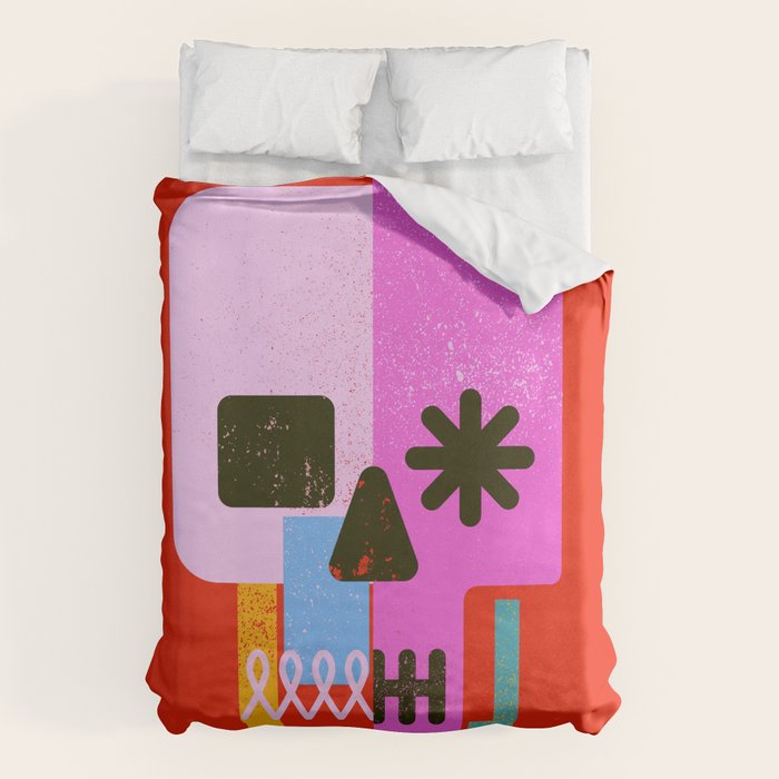 Encrypted Skull Duvet Cover Gallery Image 6