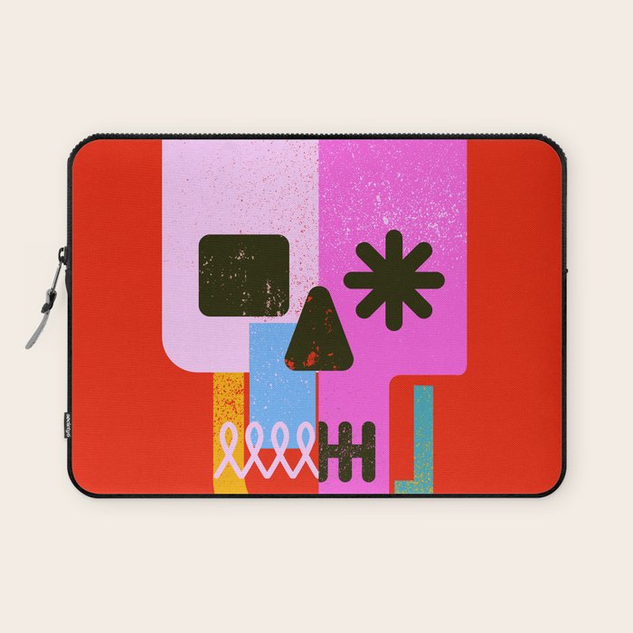 Encrypted Skull Laptop Sleeve Gallery Image 1