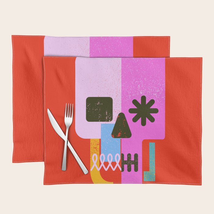 Encrypted Skull Placemat Gallery Image 1