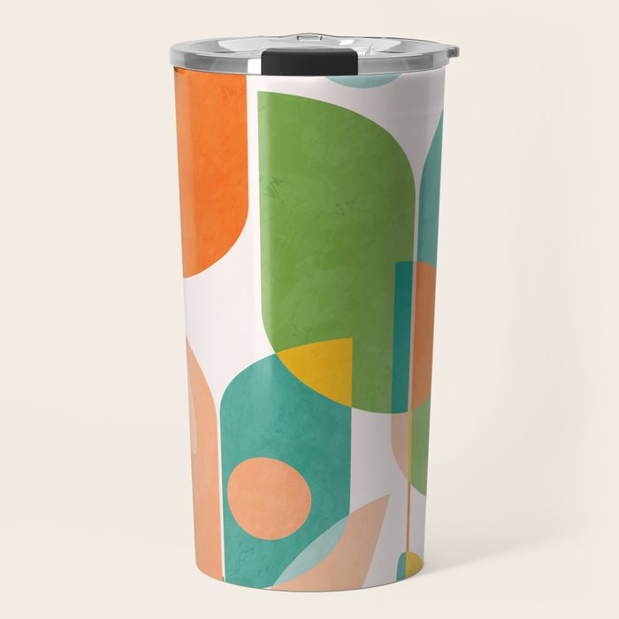 floral shapes IV Travel Mug Gallery Image 1