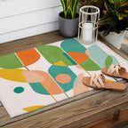 floral shapes IV Outdoor Rug Gallery Image 2