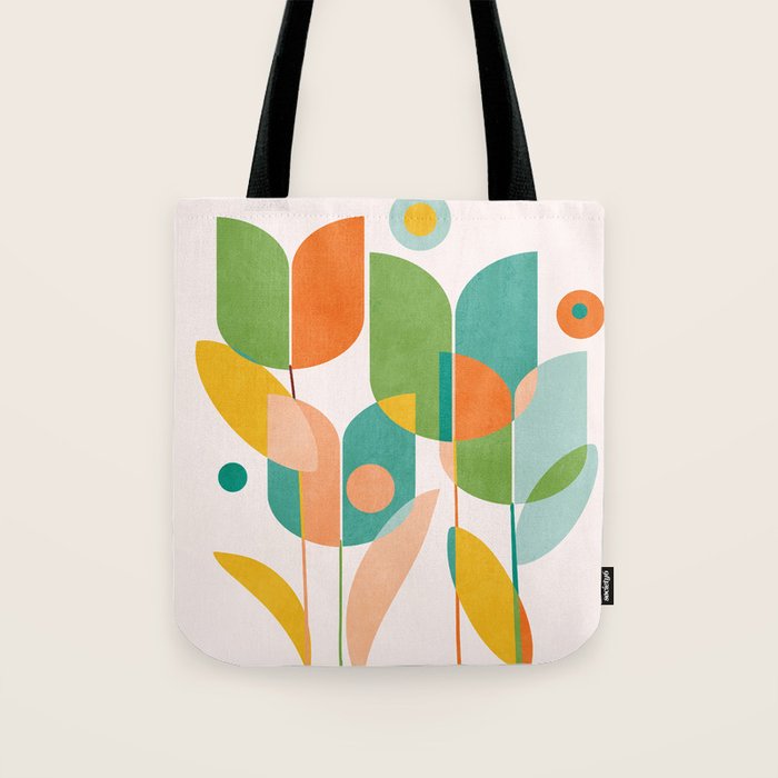 floral shapes IV Tote Bag Gallery Image 1