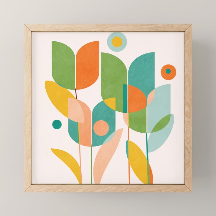 floral shapes IV Mini Art Print Gallery Image 1