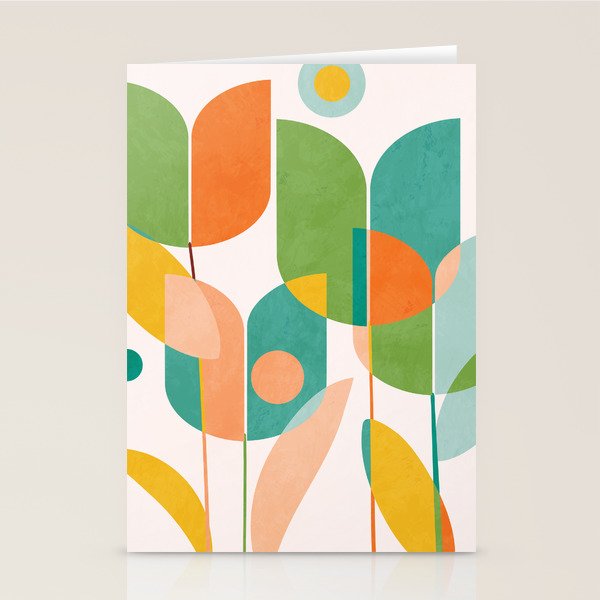 floral shapes IV Stationery Card Gallery Image 2
