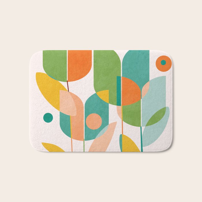 floral shapes IV Bath Mat Gallery Image 1