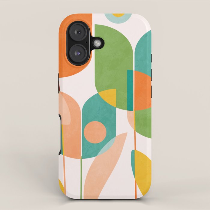 floral shapes IV iPhone Case Gallery Image 1