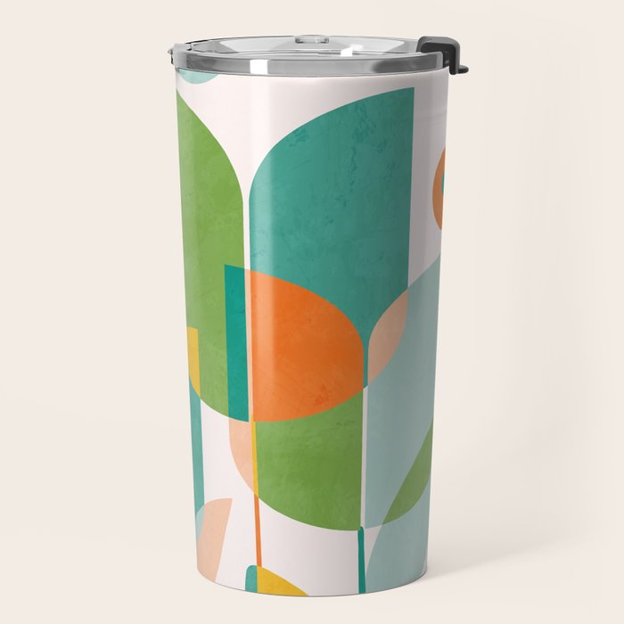 floral shapes IV Travel Mug Gallery Image 2