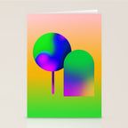 Tuscan  Landscape - Ombre Colors Minimalist Modern Abstract Iluustration  Stationery Card Gallery Image 2