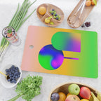 Tuscan  Landscape - Ombre Colors Minimalist Modern Abstract Iluustration  Cutting Board Gallery Image 2