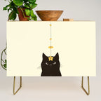 Hidden cat 20 spring yellow flower Credenza Gallery Image 1
