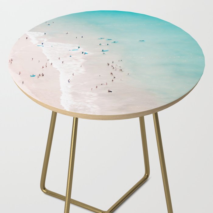 Beach - Summer Love II - Aerial Beach and Ocean photography by Ingrid Beddoes Side Table Gallery Image 2