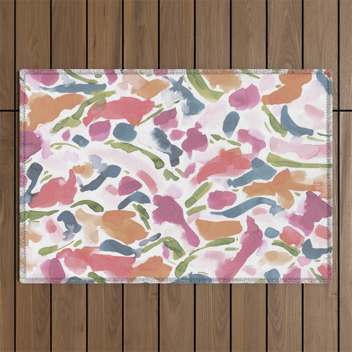 Synthesis Raspberry Outdoor Rug Gallery Image 1