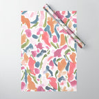 Synthesis Raspberry Wrapping Paper Gallery Image 1