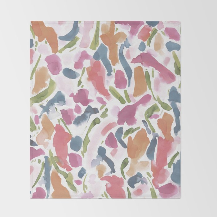 Synthesis Raspberry Throw Blanket Gallery Image 2