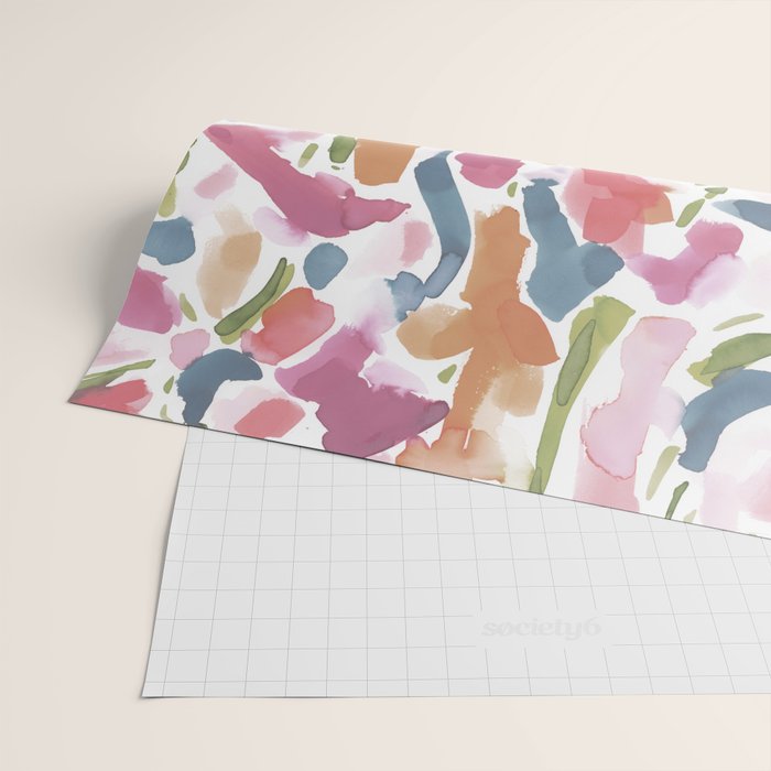 Synthesis Raspberry Wrapping Paper Gallery Image 2