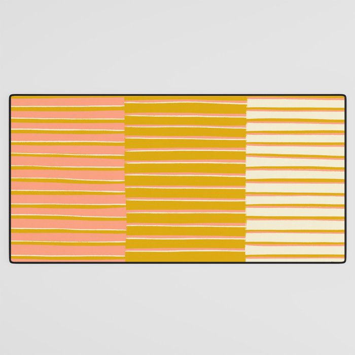 Peach, Tulip & Cream | PATTERN 09: The Retro Edition Desk Mat Gallery Image 3