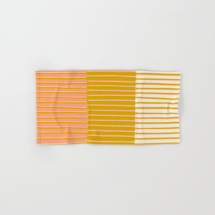 Peach, Tulip & Cream | PATTERN 09: The Retro Edition Bath Towel Gallery Image 1