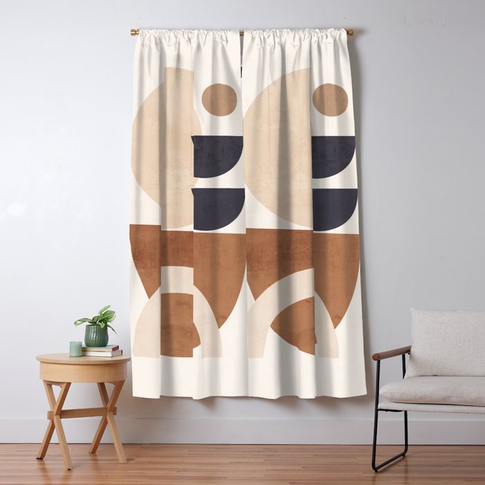 Abstract Minimal Shapes 33 Window Curtain Gallery Image 5