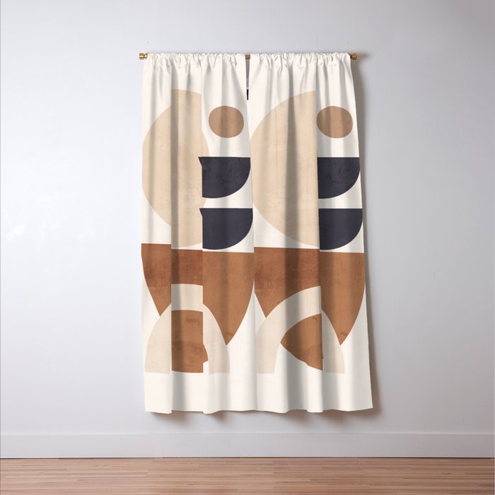 Abstract Minimal Shapes 33 Window Curtain Gallery Image 3