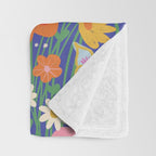 Rainbow meadow Throw Blanket Gallery Image 3