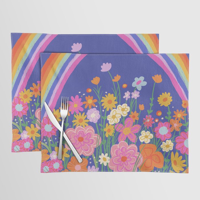 Rainbow meadow Placemat Gallery Image 1