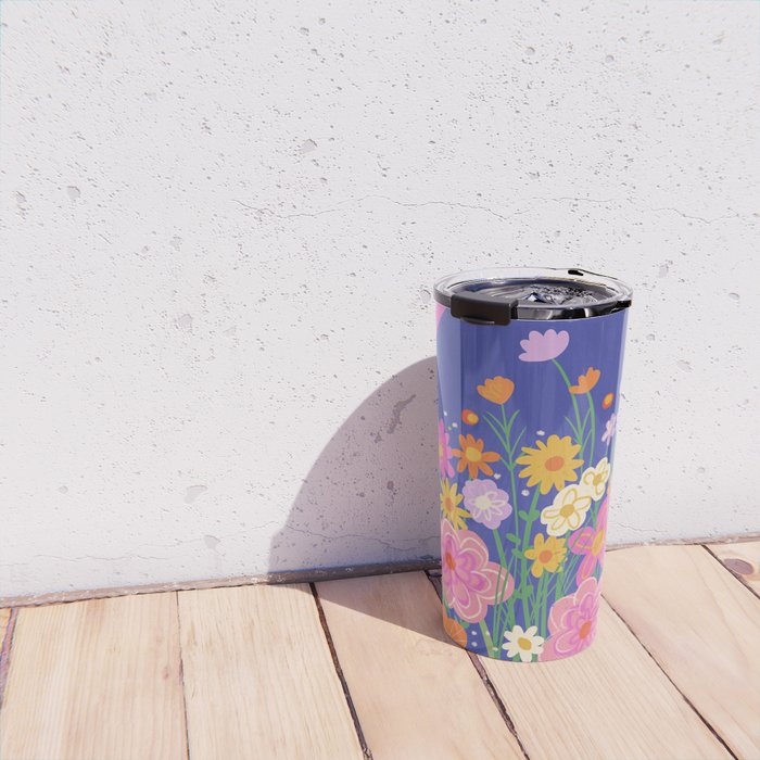 Rainbow meadow Travel Mug Gallery Image 4