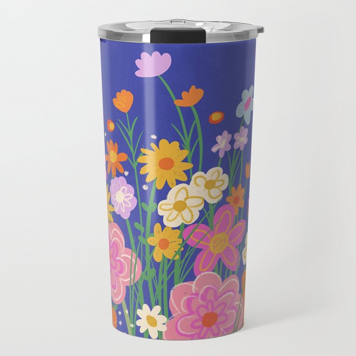 Rainbow meadow Travel Mug Gallery Image 1