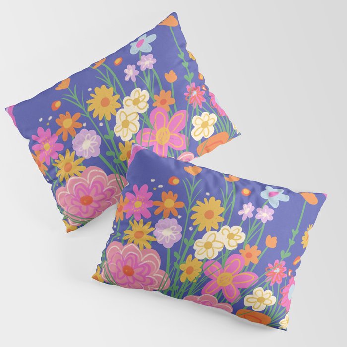 Rainbow meadow Pillow Sham Gallery Image 3