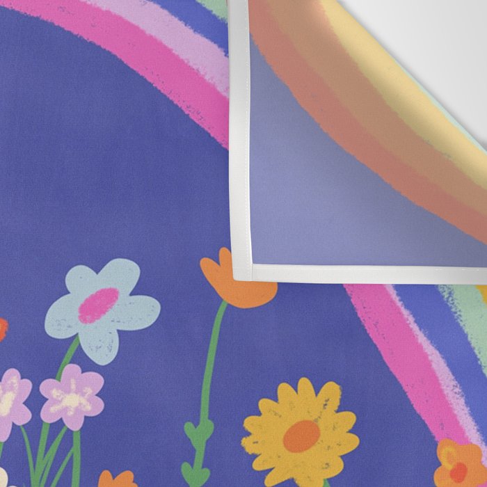 Rainbow meadow Wall Tapestry Gallery Image 3