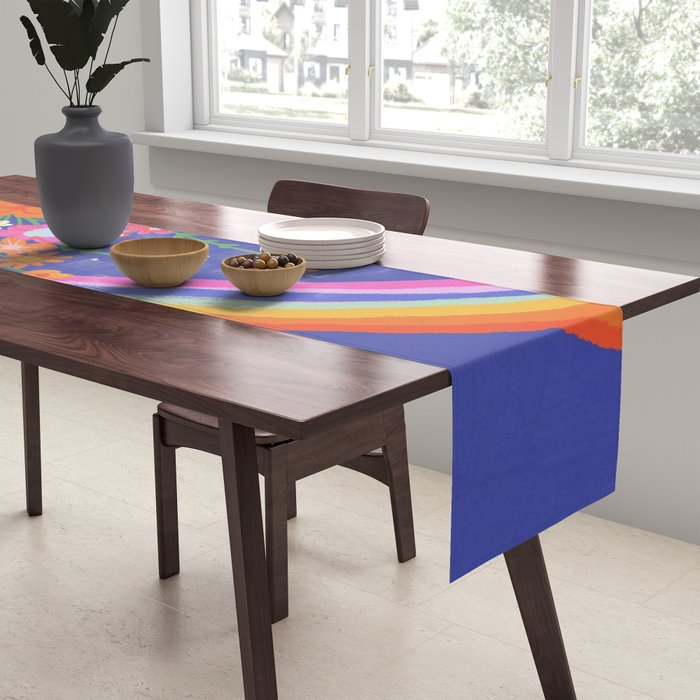 Rainbow meadow Table Runner Gallery Image 2