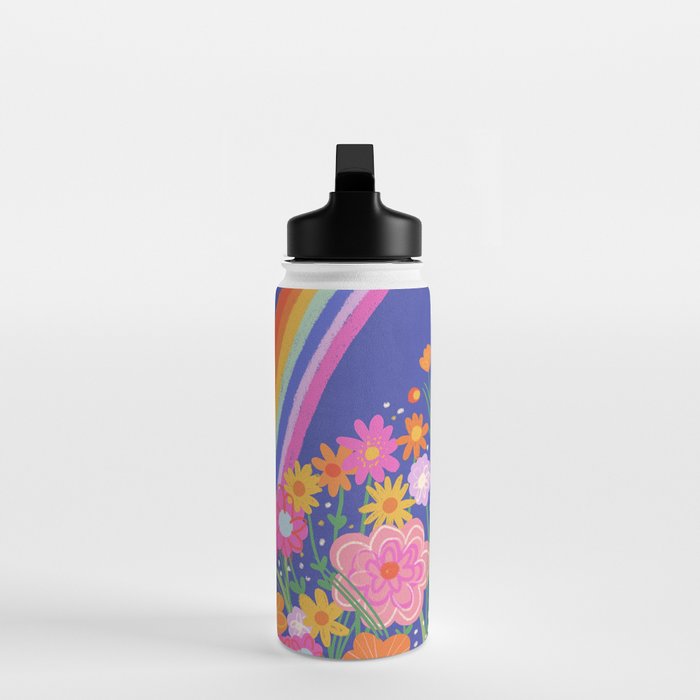 Rainbow meadow Water Bottle Gallery Image 3