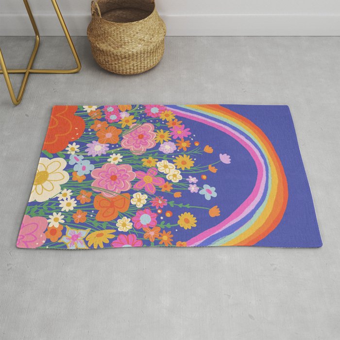 Rainbow meadow Rug Gallery Image 1