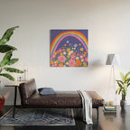 Rainbow meadow Wood Wall Art Gallery Image 2
