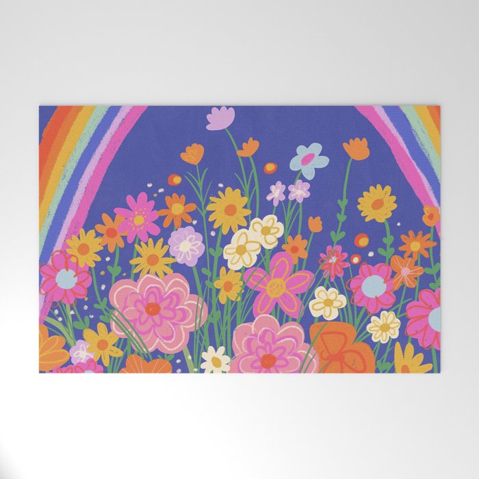 Rainbow meadow Welcome Mat Gallery Image 1