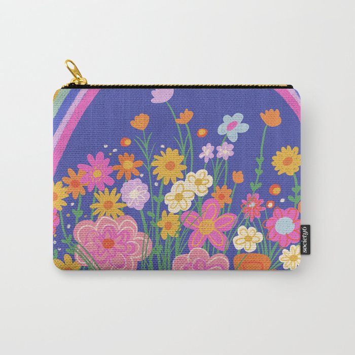 Rainbow meadow Carry All Pouch Gallery Image 1
