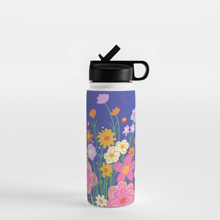 Rainbow meadow Water Bottle Gallery Image 1
